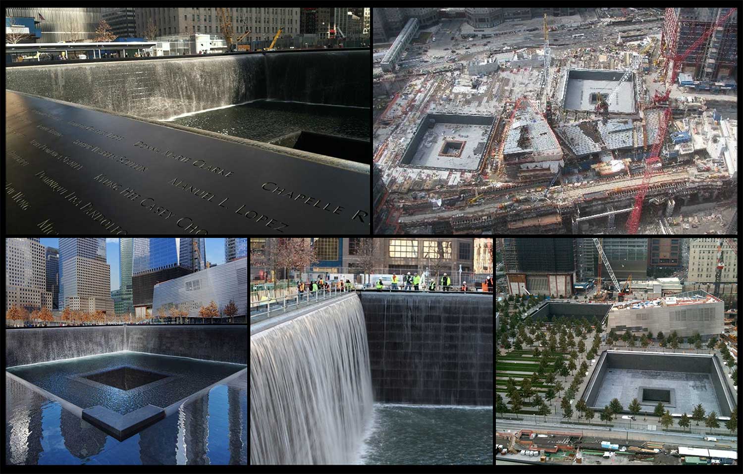 7 WTC Fountain Collage
